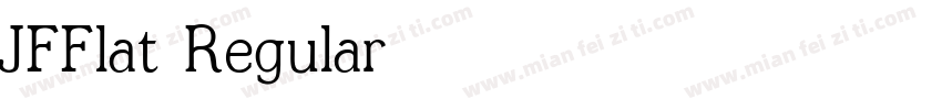 JFFlat Regular字体转换